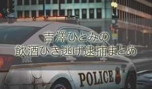 吉澤ひとみ逮捕劇まとめ！飲酒ひき逃げの理由が酷すぎる【飲酒ひき逃げ】